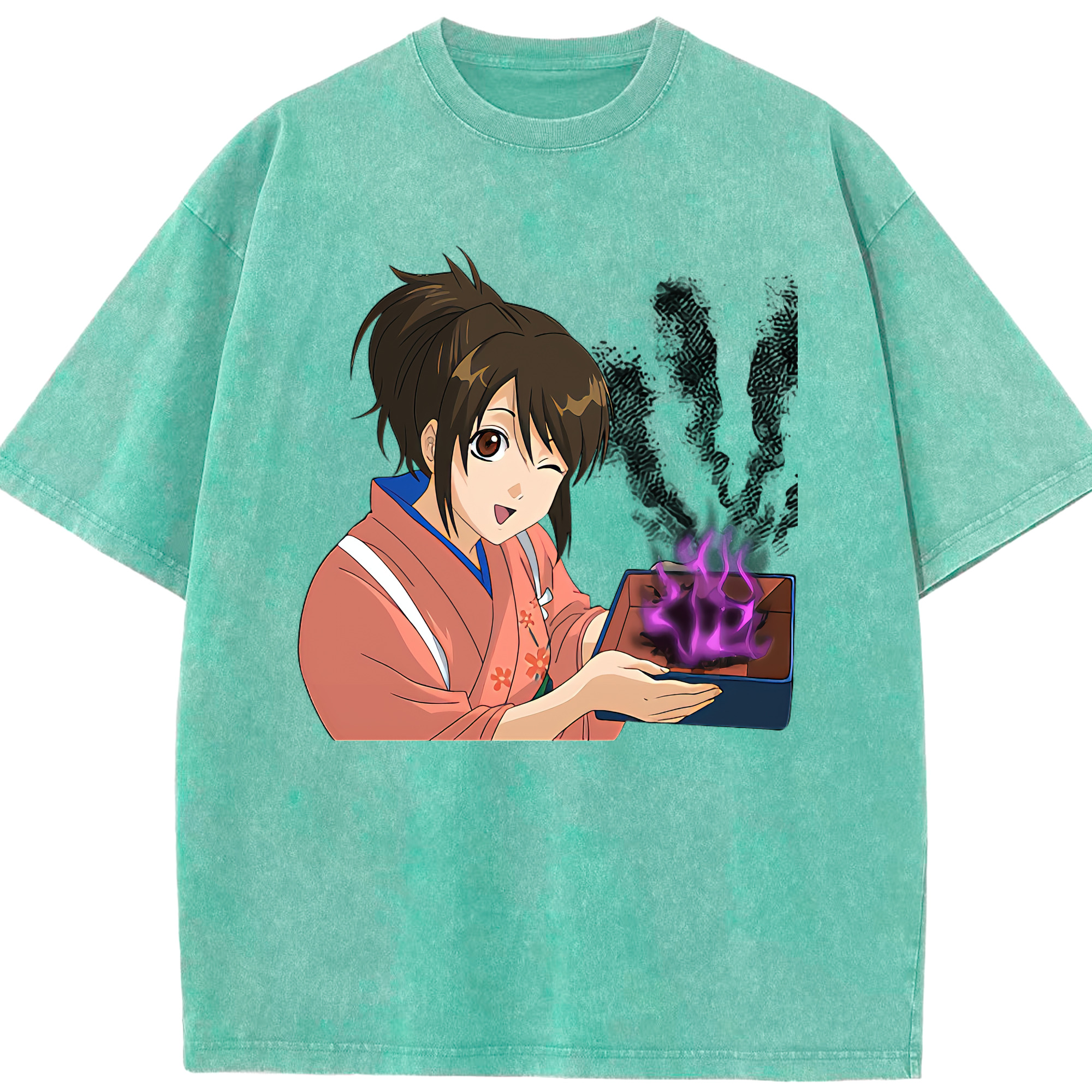 （画像用） ぎんたま 坂田銀時（さかたぎんとき） 神楽 志村新八（しむら しんぱち） GINTAMA Sakata Gintoki Kagura Shimura Shinpachi 綿100% ヴィンテージ風 半袖Tシャツ（フロントプリント）